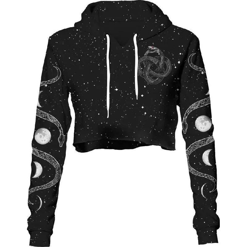 Diamond Series Ouroboros Crop Hoodie