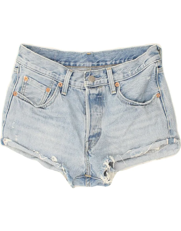 Leisure And Entertainment LEVI'S Womens 501 Denim Shorts W26 Small Blue Cotton