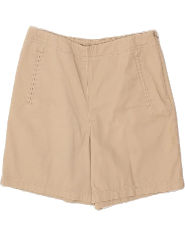 Street Show-off Style IZOD Womens High Waist Chino Shorts US 8 Medium W30 Beige Cotton Street Show-off Style IZOD Womens High Waist Chino Shorts US 8 Medium W30 Beige Cotton