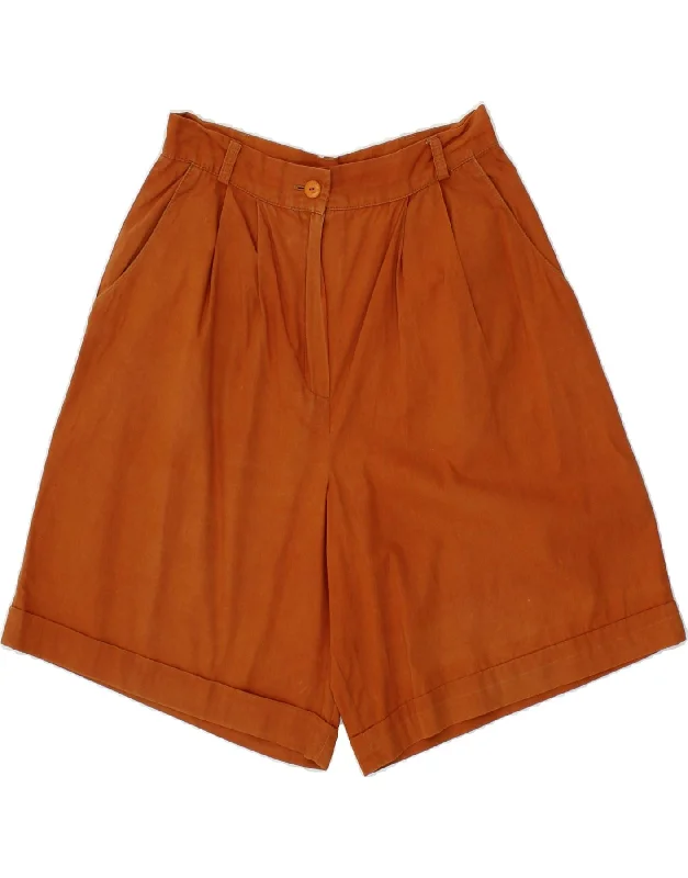 Trendy Items VINTAGE Womens Pegged Chino Shorts UK 10 Small W26  Orange Cotton