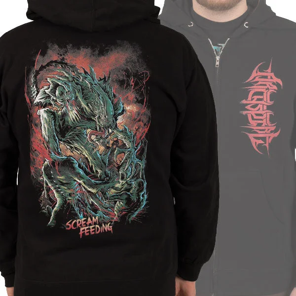 Floral Prints Archspire "Scream Feeding" Zip Hoodie