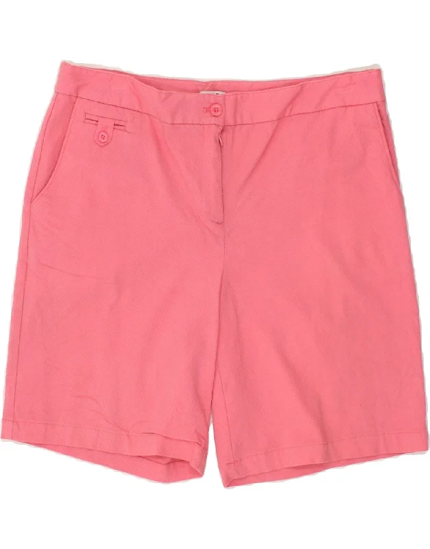 Youthful Street Fashion IZOD Womens Chino Shorts US 12 Large W34  Pink Rayon
