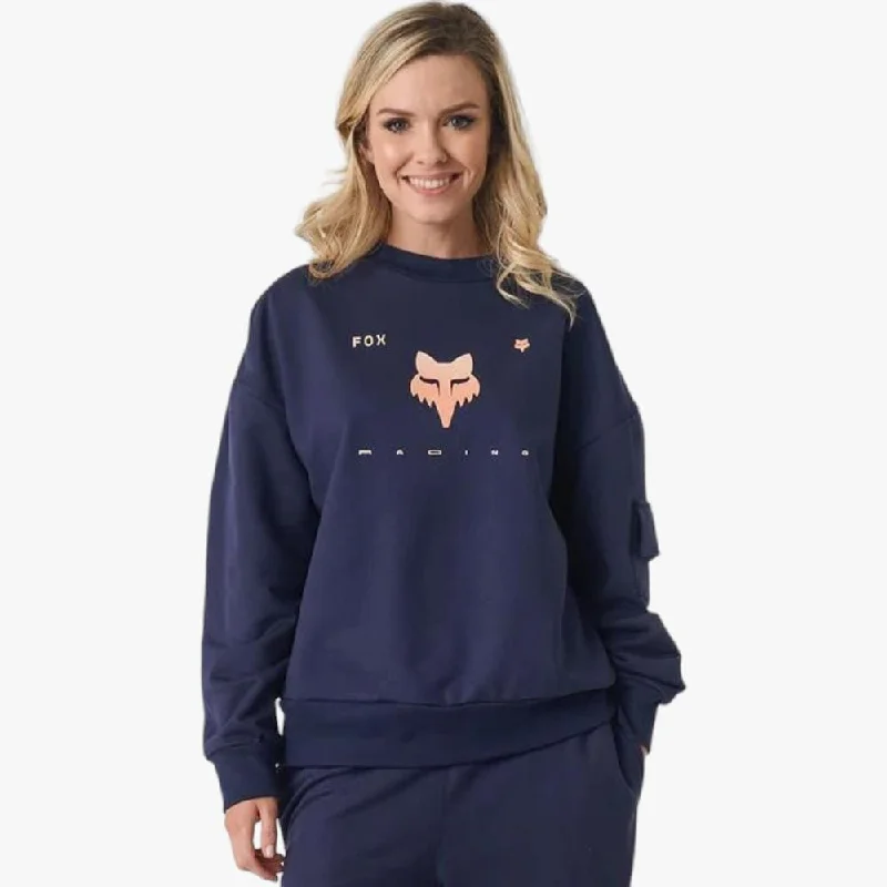 Elegant Tailoring Fox Womens Rkane Crew Sweater Navy