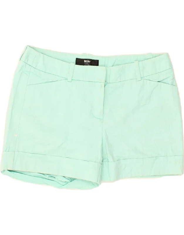 Soft Looks MOSSIMO Womens Stretch Chino Shorts US 2 XS W28 Turquoise Cotton