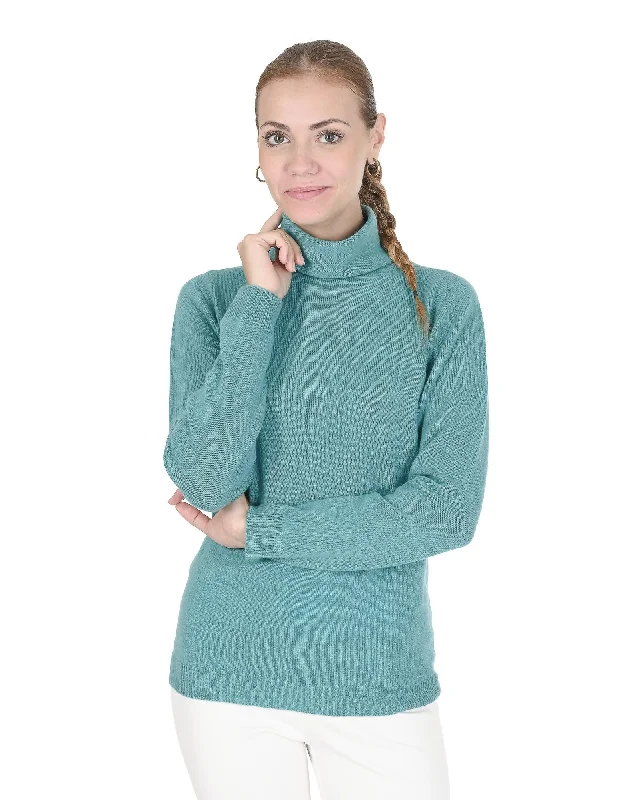 Goddess Style Premium Cashmere Turtleneck Sweater - L