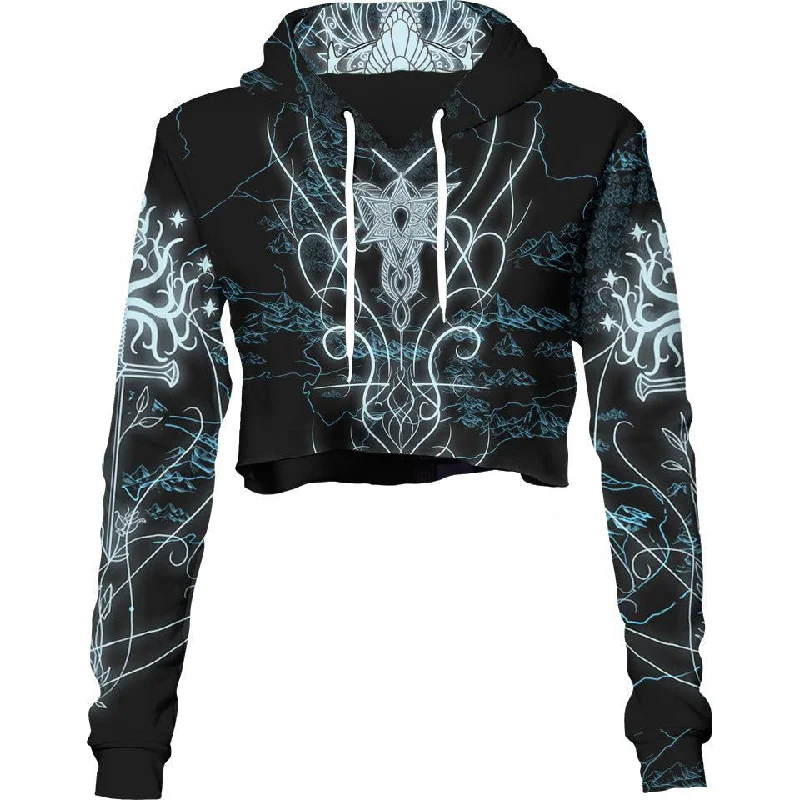All-Day Comfort Elven Crop Hoodie - Fantasy Edition
