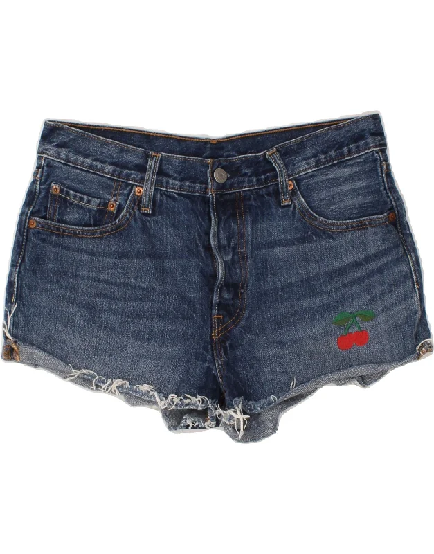 Fresh And Simple LEVI'S Womens 501 Denim Shorts W29 Medium Blue Cotton