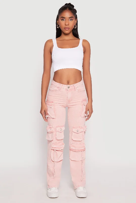 Ethnic Style VIP Multi Pocket Cargo Jeans
