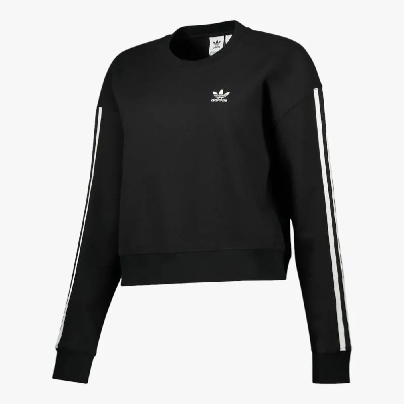 Celebrity Style adidas Womens Adicolor 3-Stripe Sweatshirt Black