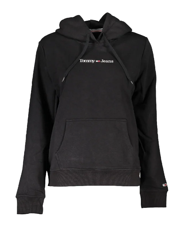 Urban Comfort Tommy Hilfiger Women's Black Cotton Sweater - L