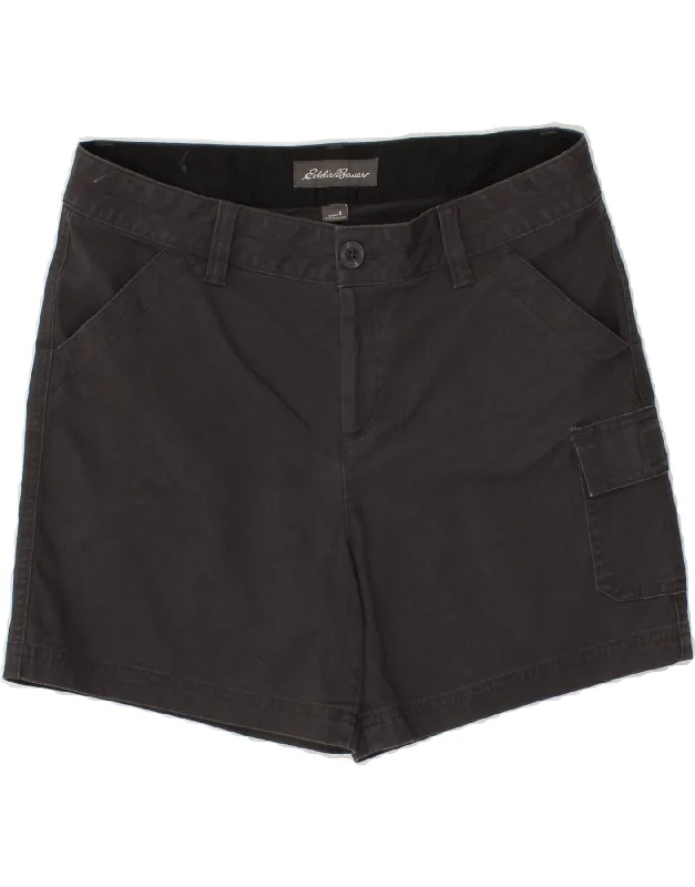 Diamond Series EDDIE BAUER Womens Cargo Shorts US 8 Medium W32 Grey Cotton