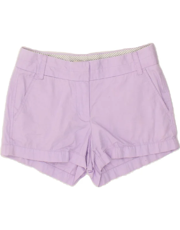 Fashionable Items J. CREW Womens Broken In Chino Shorts US 2 XS W28  Purple Cotton