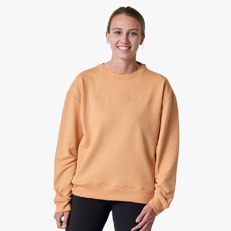 French Style Salomon Womens Heritage Pullover Apricot Crush
