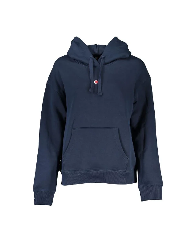Simple Style Tommy Hilfiger Women's Blue Cotton Sweater - M