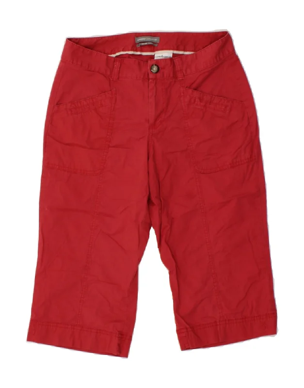 Sexy Fun DOCKERS Womens Curvy Fit Mid Rise Bermuda Shorts US 4 Small W28 Red Cotton
