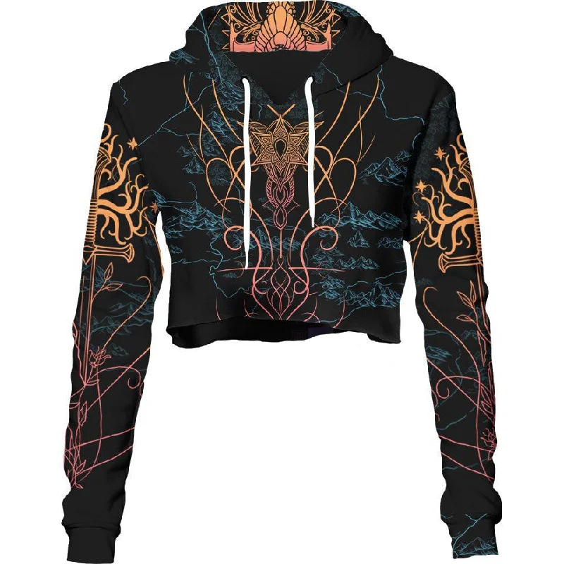 Comfortable Wear Elven Crop Hoodie