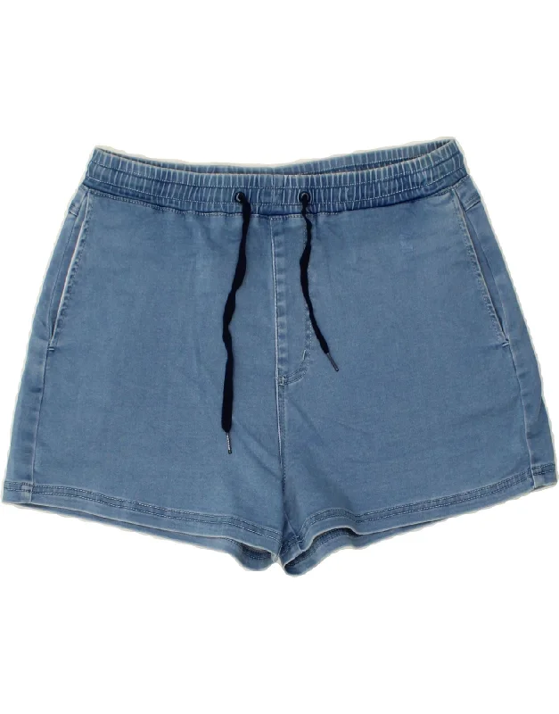 Noble And Elegant MOSSIMO Womens Denim Shorts UK 14 Medium W30 Blue Cotton