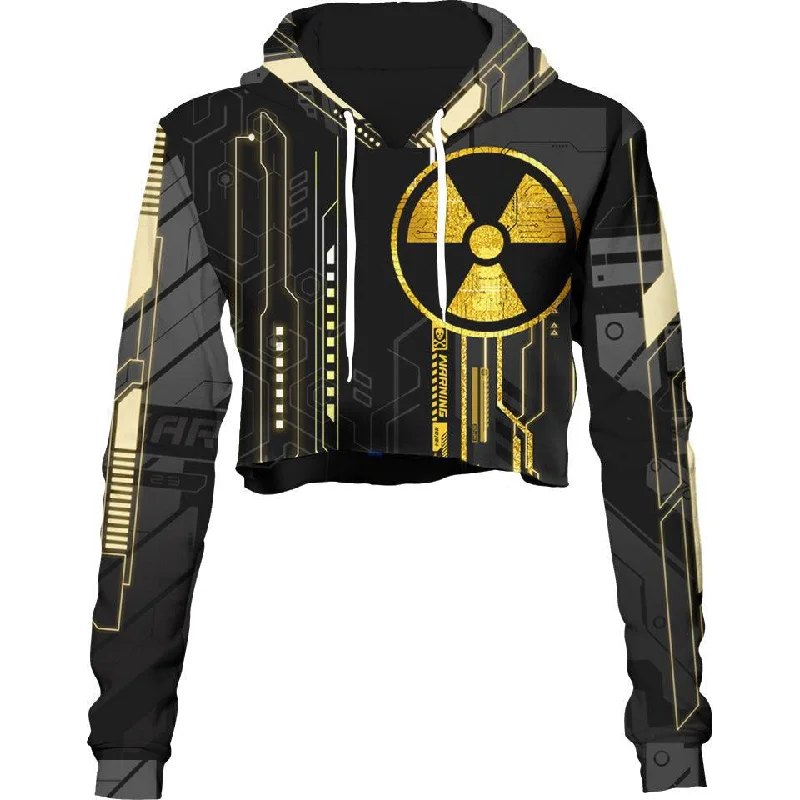 Elegant Design Atomic Crop Hoodie