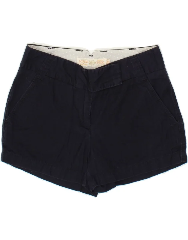 Single-shoulder Neck Design J. CREW Womens Classic Twill Chino Shorts US 0 XS W28 Navy Blue Cotton