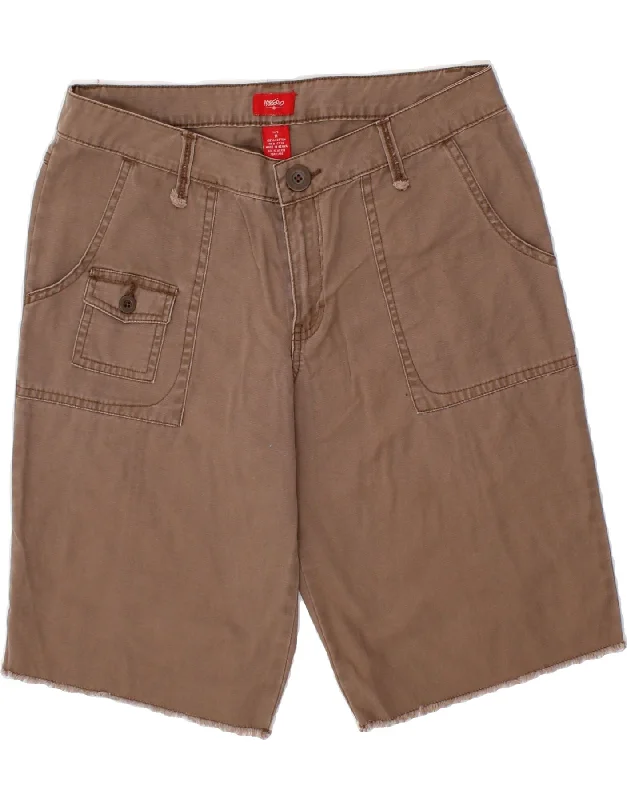 Fashion Trend MOSSIMO Womens Casual Shorts US 11 Large W32  Brown Cotton