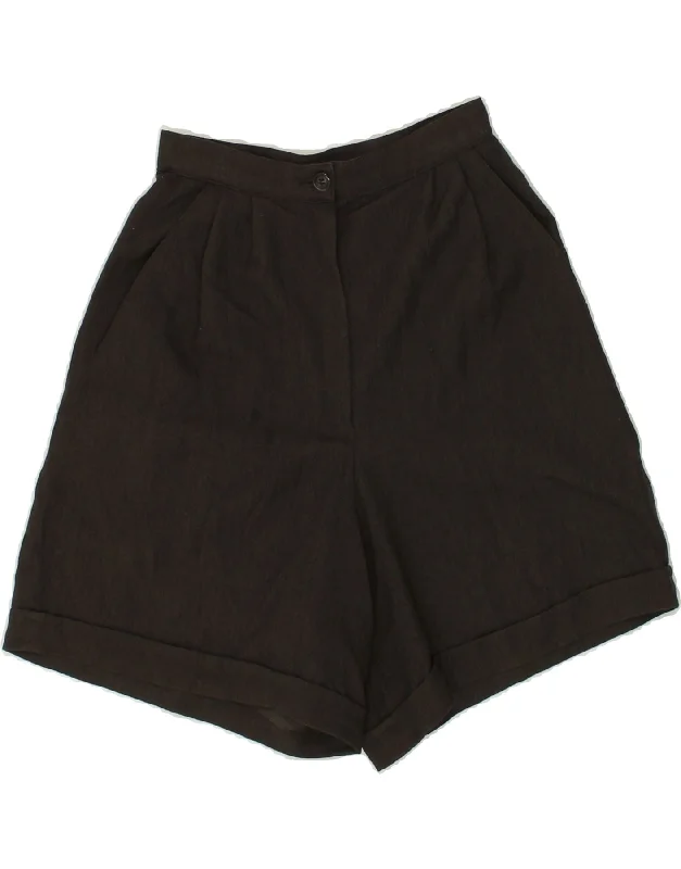 Easygoing Style VINTAGE Womens High Waist Pegged Casual Shorts W24 XS Brown