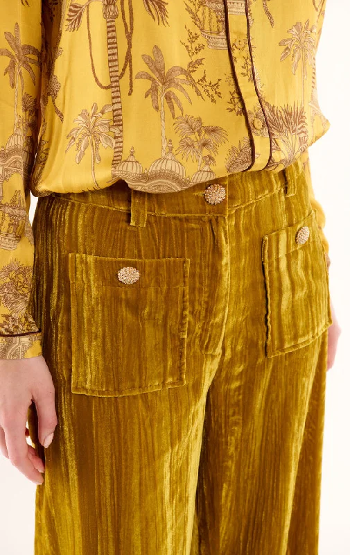Breathable Comfort Wild - Velvet Trouser  - Koffi