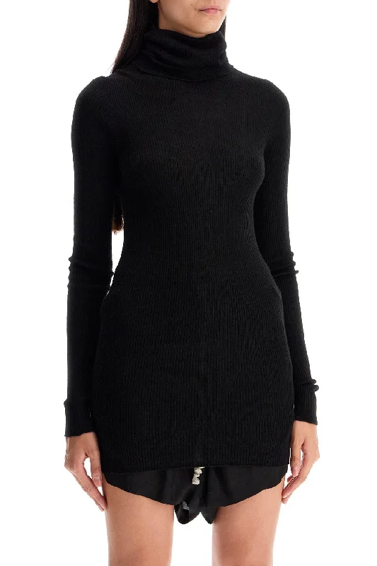 Personal Design Rick Owens High-Neck Wool Pullover Sweater