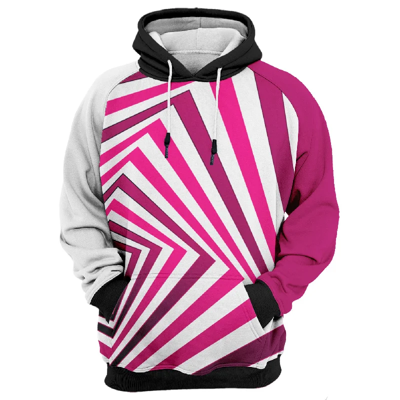 Fashionable sports Pink Depth Hoodie