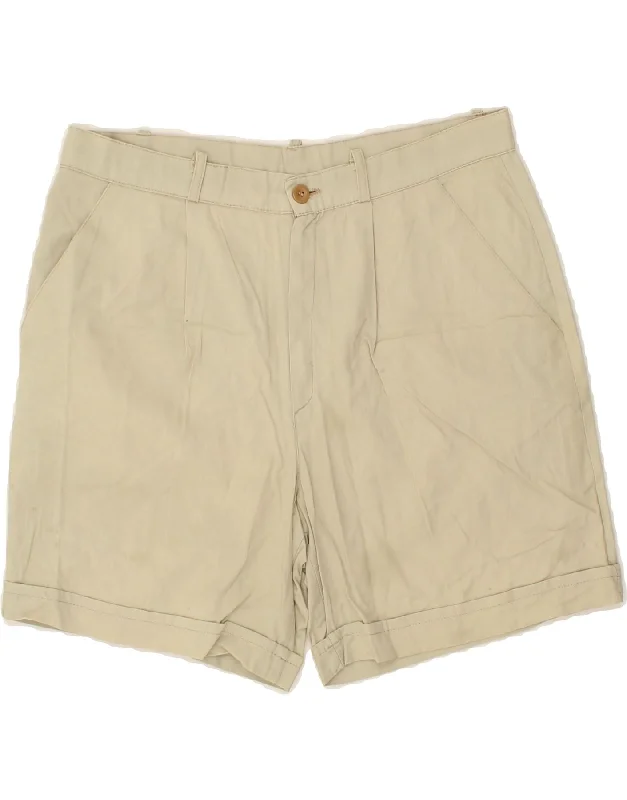 Sports Comfort Style VINTAGE Womens Chino Shorts W32 Large Beige