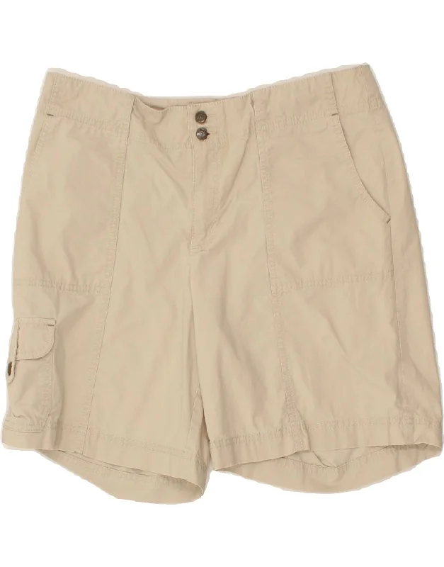 Unique Prints EDDIE BAUER Womens Mercer Fit Cargo Shorts US 10 Large W32 Beige Cotton Unique Prints EDDIE BAUER Womens Mercer Fit Cargo Shorts US 10 Large W32 Beige Cotton