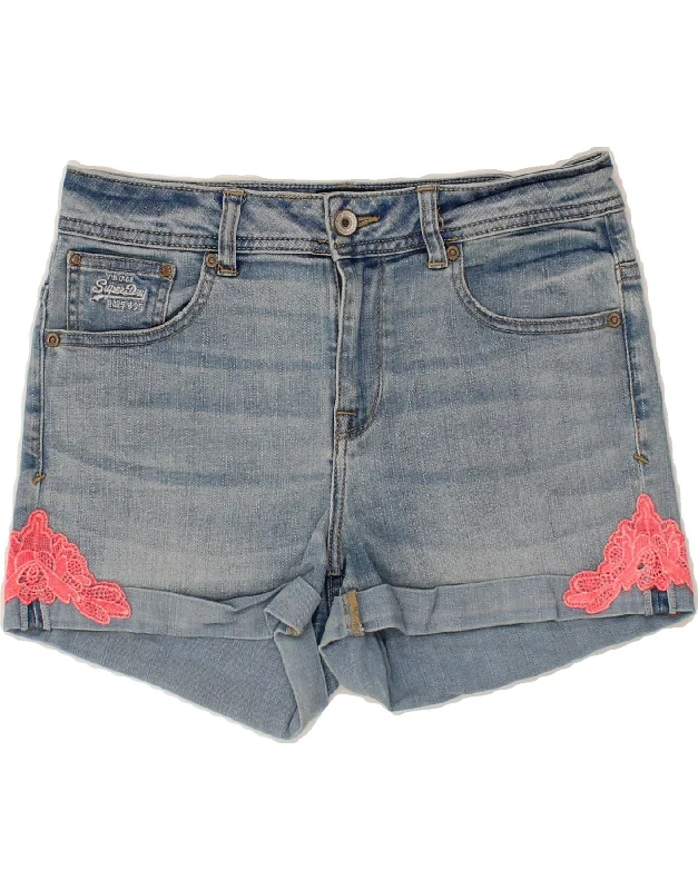 Sweet breath SUPERDRY Womens Denim Shorts W30 Medium  Blue Cotton