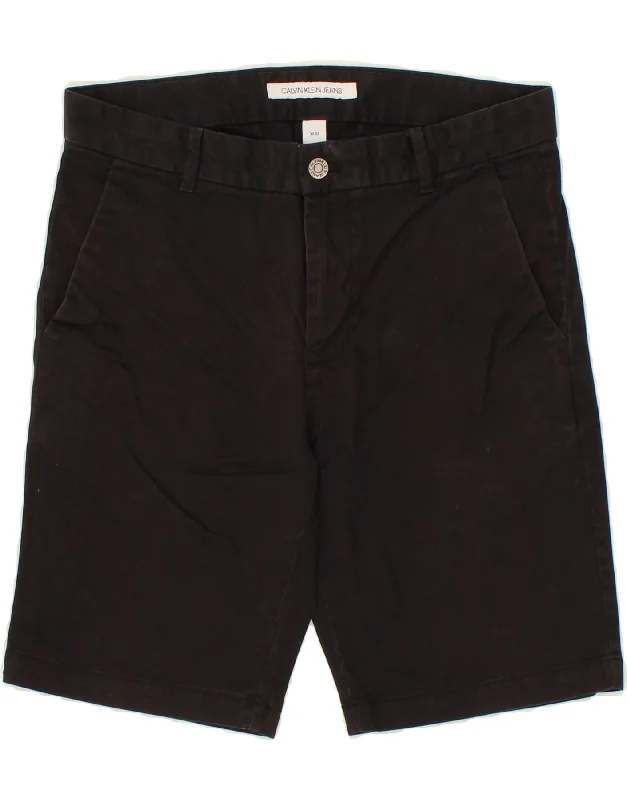 Cute Design CALVIN KLEIN JEANS Womens Chino Shorts W30 Medium Black Cotton