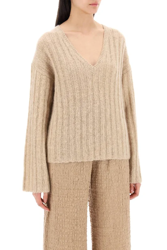 Unique Fashion By Malene Birger Cimone Sweater In Flat-Ribbed Knit