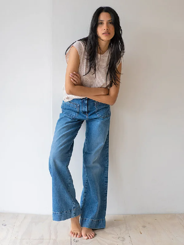 Casual Chic Wear Sessun Johnny O Jeans in Vintage Blue