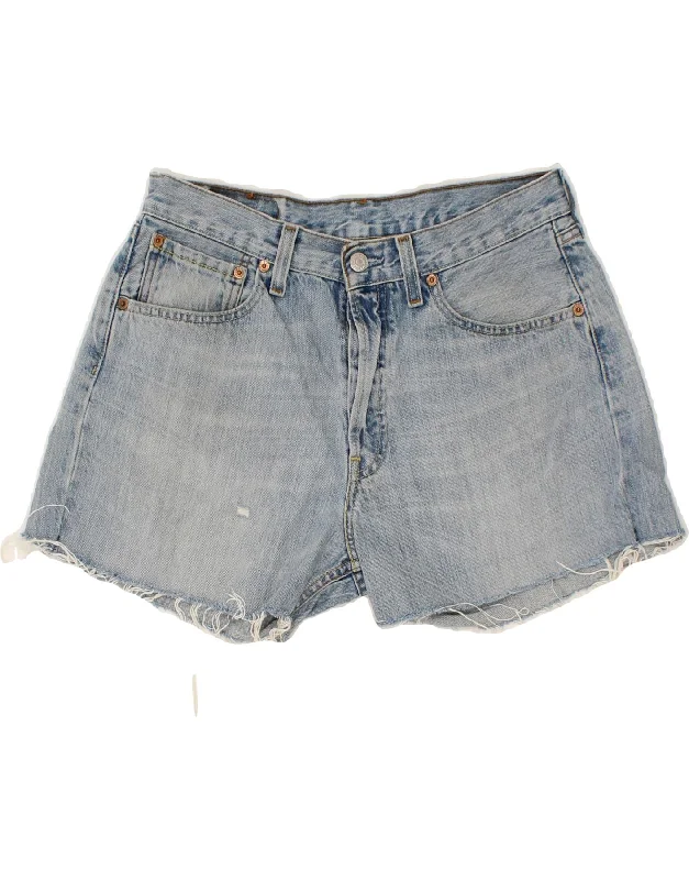 Urban Comfort LEVI'S Womens 501 Denim Shorts W31 Large Blue Cotton