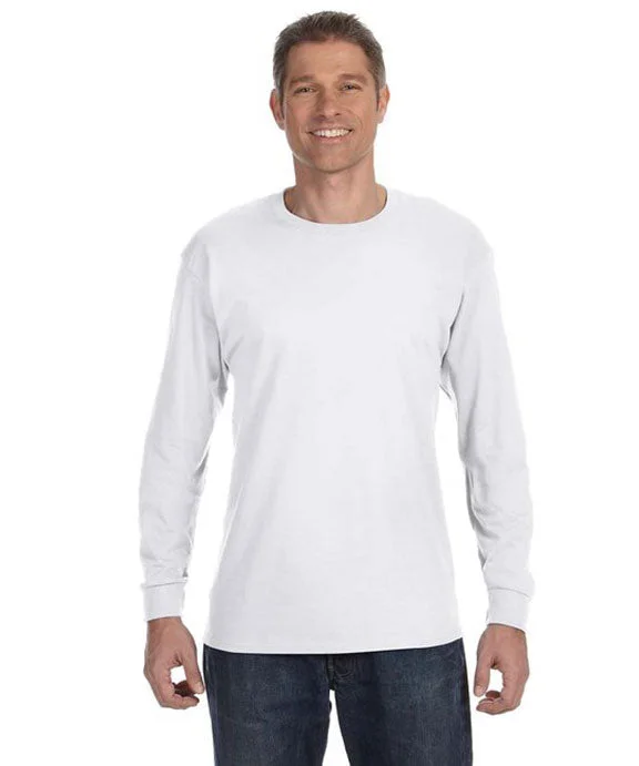 Sports Yoga Style G5400 - Gildan Heavy Cotton™ Adult Long Sleeve T-Shirt | White