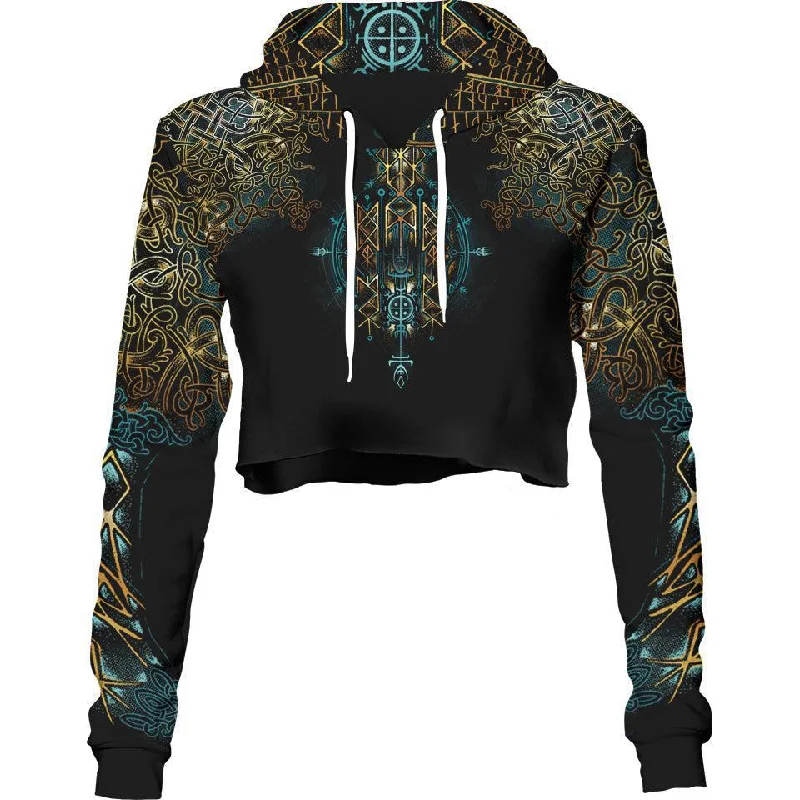 Street Style Mead of Poetry Crop Hoodie