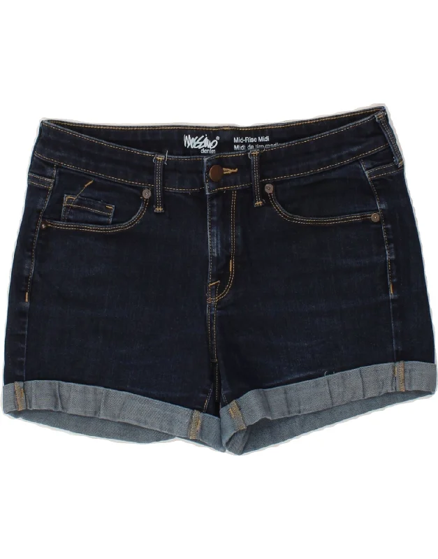 Warm Atmosphere MOSSIMO Womens Mid Rise Denim Shorts US 6 Medium W28 Navy Blue Cotton Warm Atmosphere MOSSIMO Womens Mid Rise Denim Shorts US 6 Medium W28 Navy Blue Cotton