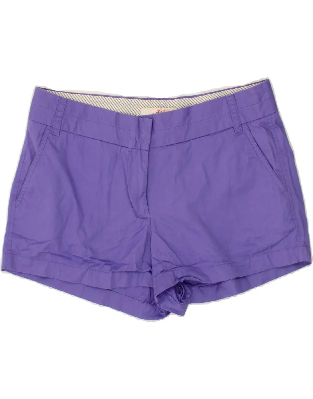 Free Design J. CREW Womens Chino Shorts US 10 Large W32  Purple Cotton