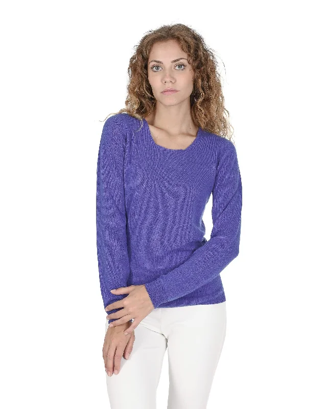 Celebrity Style Square Neck Cashmere Sweater - 40 EU