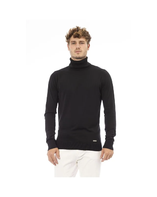 Fashion And Simplicity Baldinini Trend Men's Black Modal Sweater - 56 IT