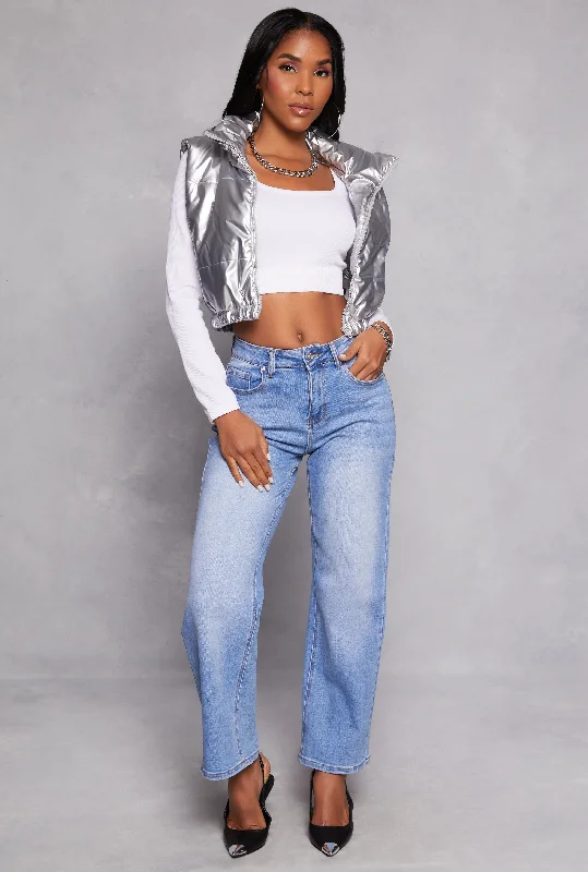 Playful Style WAX Basic Straight Leg Jeans