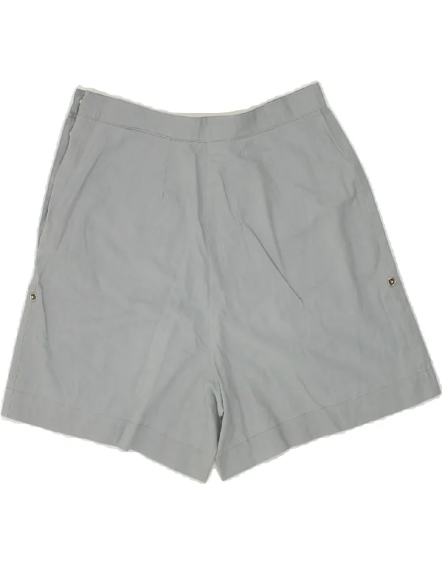 Elegant Style VINTAGE Womens High Waist Casual Shorts Small W26  Grey