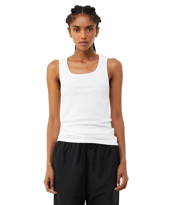 Fashionable Prints 1081 - Bella + Canvas Ladies Micro Ribbed Tank Top | Solid White Blend Fashionable Prints 1081 - Bella + Canvas Ladies Micro Ribbed Tank Top | Solid White Blend