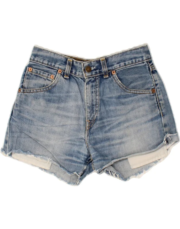 Energy Plan LEVI'S Womens Denim Shorts W26 Small Blue Cotton