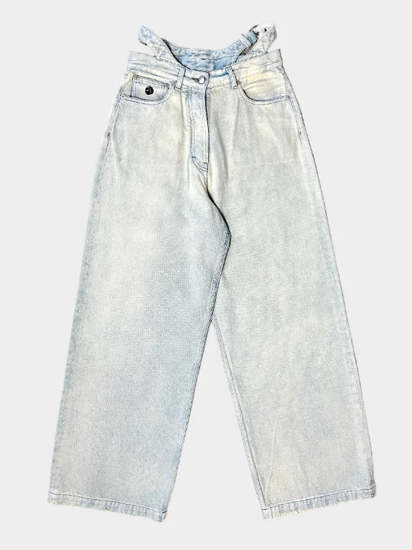 Cool Breeze At Night Waist Belt Jeans