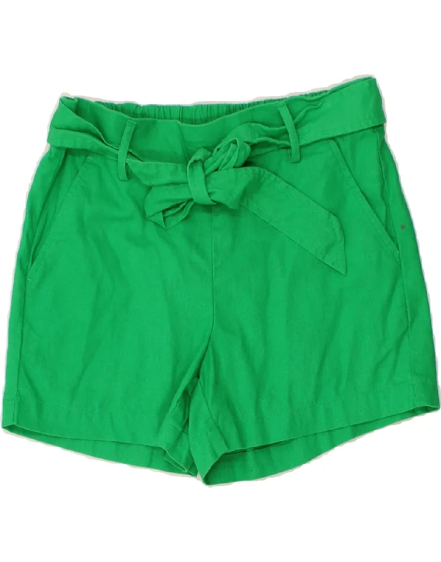 Round neck design J. CREW Womens Chino Shorts US 4 Small W30 Green Linen