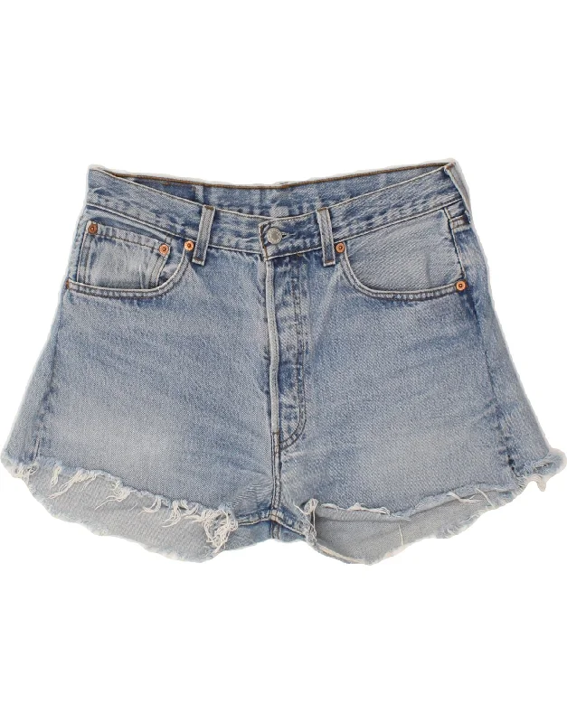 Luxury Classic LEVI'S Womens 501 Denim Shorts W30 Medium Blue