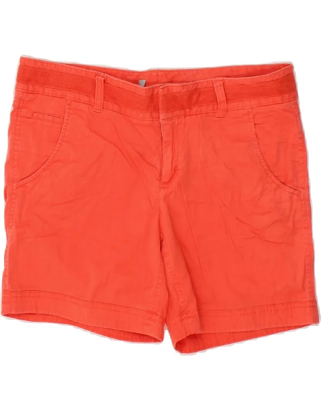 Trendy Looks ATHLETA Womens Casual Shorts US 10 Large W34 Orange Cotton