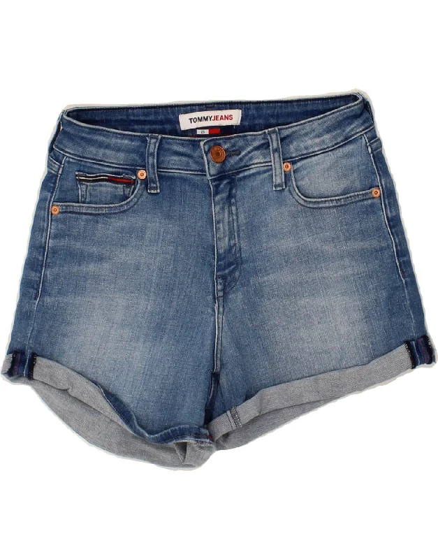 Exquisite Fabrics TOMMY HILFIGER Womens Denim Shorts W25 XS Blue Cotton